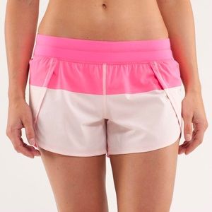 lululemon pick color block shorts
